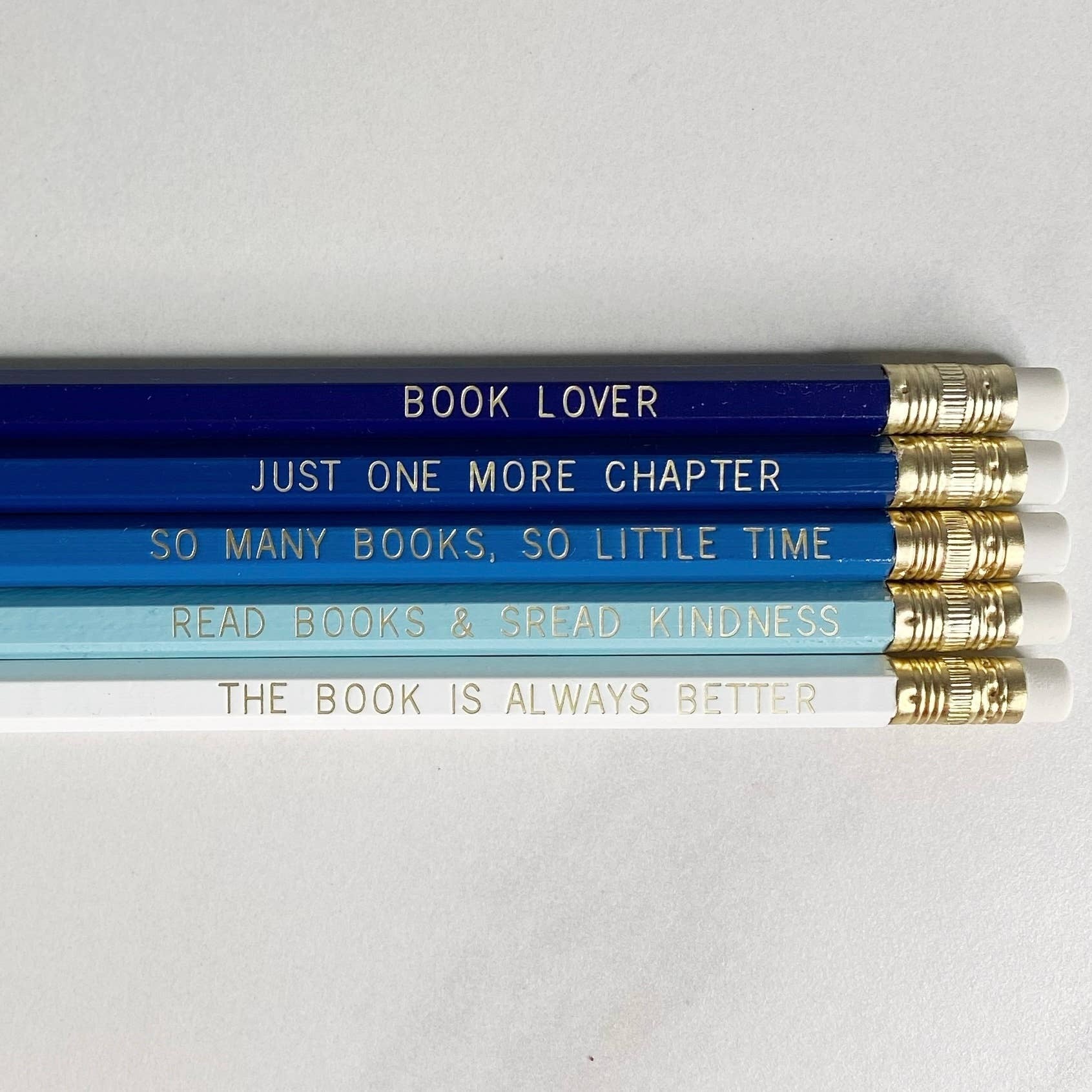 The Book Lovers HB Pencil Set